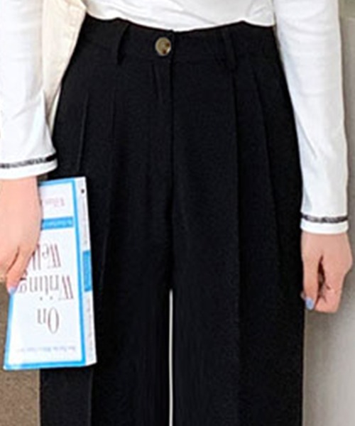 DAY CLOSET（デイ クローゼット）の「レディース きれいめストレートセンタープレスパンツ（スラックス・レディース・ブルー系その他/ブラック/スモークピンク・S/M/L）」の18枚目の写真