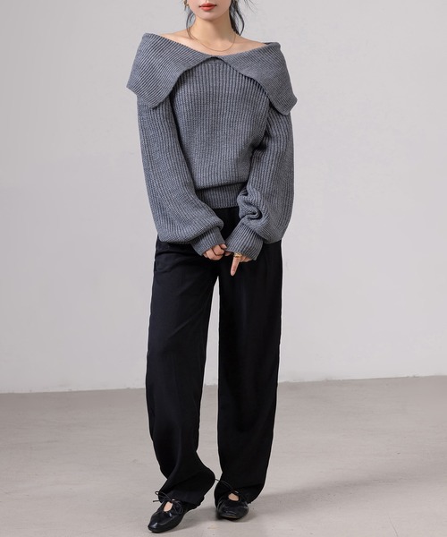 DAY CLOSET（デイ クローゼット）の「レディース きれいめストレートセンタープレスパンツ（スラックス・レディース・ブルー系その他/ブラック/スモークピンク・S/M/L）」の20枚目の写真