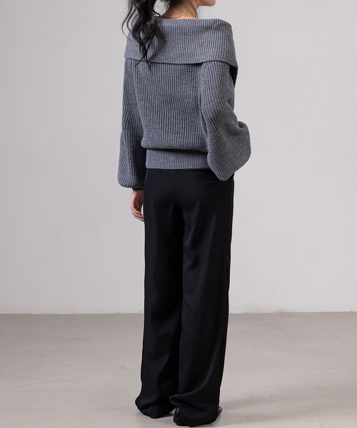 DAY CLOSET（デイ クローゼット）の「レディース きれいめストレートセンタープレスパンツ（スラックス・レディース・ブルー系その他/ブラック/スモークピンク・S/M/L）」の21枚目の写真