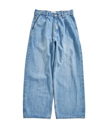 【superNova./スーパーノヴァ】Selvedge wide jeans - Vintage wash