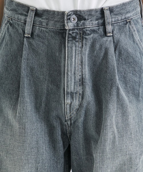 superNova.（スーパーノヴァ）の「【superNova./スーパーノヴァ】Selvedge wide jeans - Vintage wash（デニムパンツ・メンズ・ブラック/ブルー・X-SMALL/SMALL）」の7枚目の写真