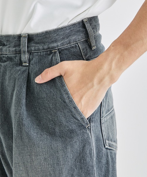 superNova.（スーパーノヴァ）の「【superNova./スーパーノヴァ】Selvedge wide jeans - Vintage wash（デニムパンツ・メンズ・ブラック/ブルー・X-SMALL/SMALL）」の8枚目の写真