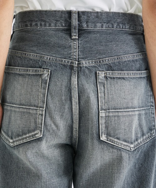superNova.（スーパーノヴァ）の「【superNova./スーパーノヴァ】Selvedge wide jeans - Vintage wash（デニムパンツ・メンズ・ブラック/ブルー・X-SMALL/SMALL）」の10枚目の写真
