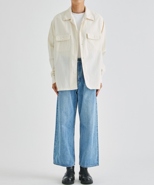 superNova.（スーパーノヴァ）の「【superNova./スーパーノヴァ】Selvedge wide jeans - Vintage wash（デニムパンツ・メンズ・ブラック/ブルー・X-SMALL/SMALL）」の11枚目の写真
