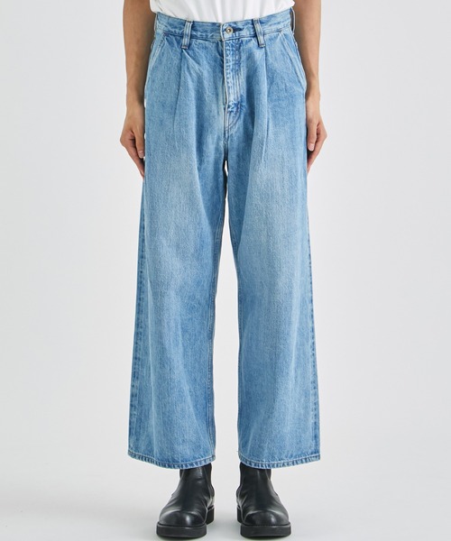 superNova.（スーパーノヴァ）の「【superNova./スーパーノヴァ】Selvedge wide jeans - Vintage wash（デニムパンツ・メンズ・ブラック/ブルー・X-SMALL/SMALL）」の12枚目の写真