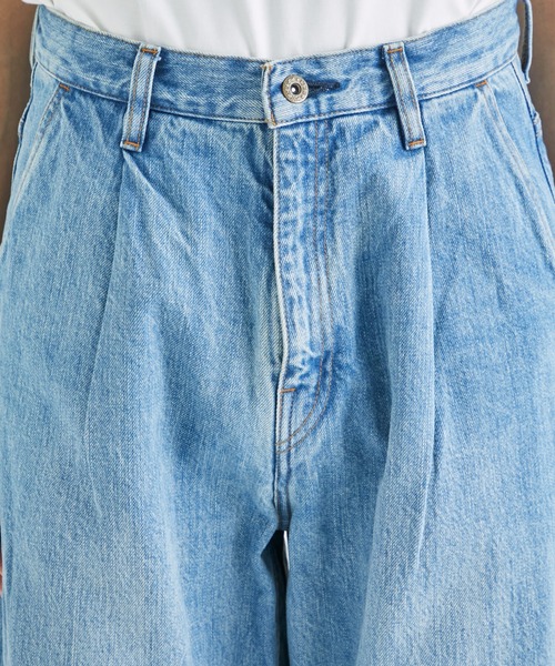 superNova.（スーパーノヴァ）の「【superNova./スーパーノヴァ】Selvedge wide jeans - Vintage wash（デニムパンツ・メンズ・ブラック/ブルー・X-SMALL/SMALL）」の15枚目の写真