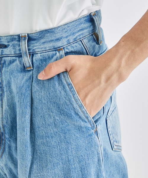 superNova.（スーパーノヴァ）の「【superNova./スーパーノヴァ】Selvedge wide jeans - Vintage wash（デニムパンツ・メンズ・ブラック/ブルー・X-SMALL/SMALL）」の16枚目の写真