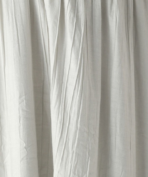 Heather（ヘザー）の「フロントギャザーワンピース（半袖）　906160（ワンピース・レディース・アイボリー/ブラック/ライトグレー・S/M）」の10枚目の写真