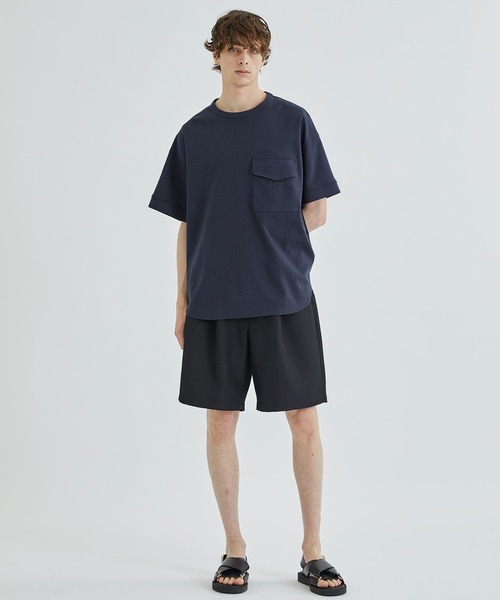 STUDIOUS（ステュディオス）の「【WEB限定】EASY CHINO SHORT PANTS（スラックス・メンズ・ブラック/ベージュ/ダークグレー・1/2）」の4枚目の写真