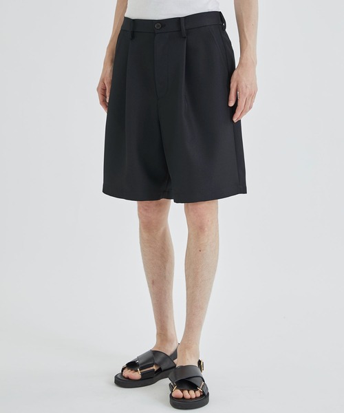 STUDIOUS（ステュディオス）の「【WEB限定】EASY CHINO SHORT PANTS（スラックス・メンズ・ブラック/ベージュ/ダークグレー・1/2）」の6枚目の写真