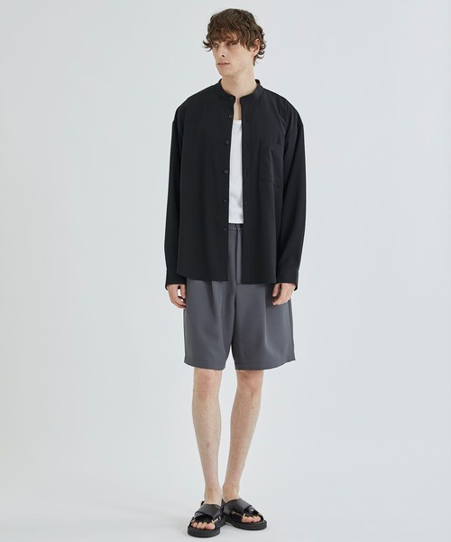 STUDIOUS（ステュディオス）の「【WEB限定】EASY CHINO SHORT PANTS（スラックス・メンズ・ブラック/ベージュ/ダークグレー・1/2）」の14枚目の写真