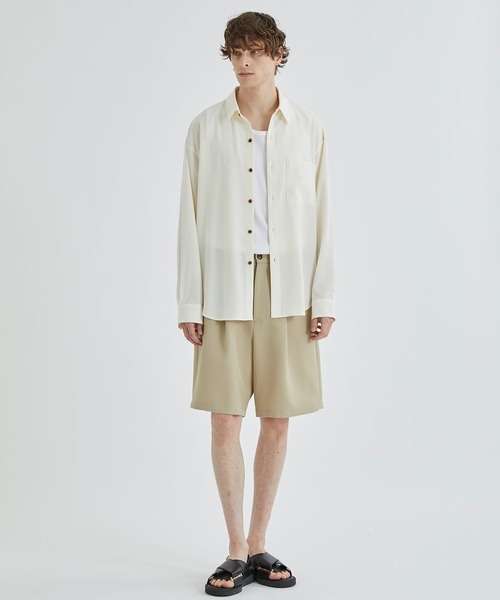 STUDIOUS（ステュディオス）の「【WEB限定】EASY CHINO SHORT PANTS（スラックス・メンズ・ブラック/ベージュ/ダークグレー・1/2）」の22枚目の写真