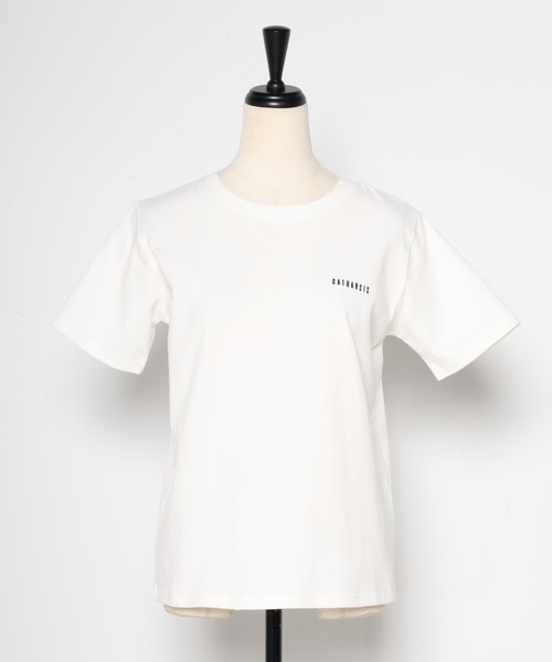 Bonjour Sagan(ボンジュールサガン)の「CATHARSIS刺繍ミニロゴTシャツ(Tシャツ/カットソー・レディース・ブラック/オフホワイト・FREE)」の11枚目の写真