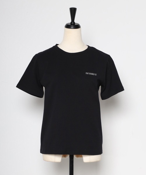 Bonjour Sagan(ボンジュールサガン)の「CATHARSIS刺繍ミニロゴTシャツ(Tシャツ/カットソー・レディース・ブラック/オフホワイト・FREE)」の17枚目の写真