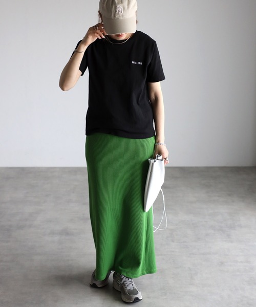 Bonjour Sagan(ボンジュールサガン)の「CATHARSIS刺繍ミニロゴTシャツ(Tシャツ/カットソー・レディース・ブラック/オフホワイト・FREE)」の14枚目の写真