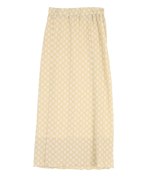 titivate(ティティベイト)の「フラワージャガードレーススカート(スカート・レディース・ベージュ/ブラック・S/M/L)」の15枚目の写真