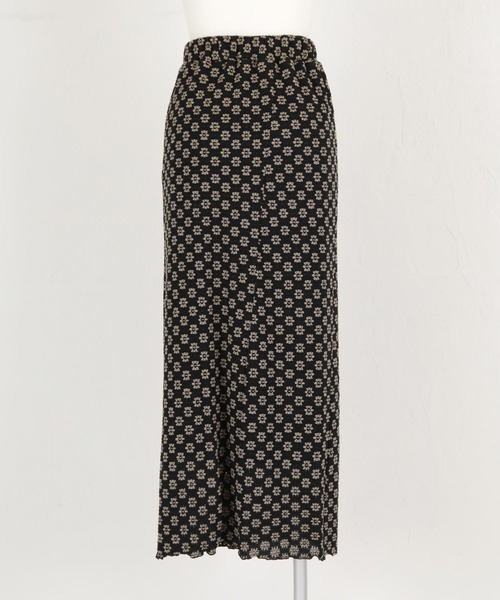 titivate(ティティベイト)の「フラワージャガードレーススカート(スカート・レディース・ベージュ/ブラック・S/M/L)」の4枚目の写真