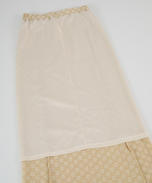 titivate(ティティベイト)の「フラワージャガードレーススカート(スカート・レディース・ベージュ/ブラック・S/M/L)」の10枚目の写真