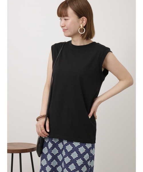 Lugnoncure（ルノンキュール）の「ノースリTシャツ（Tシャツ/カットソー・レディース・ピンク/オフホワイト/ブラック・F）」の3枚目の写真