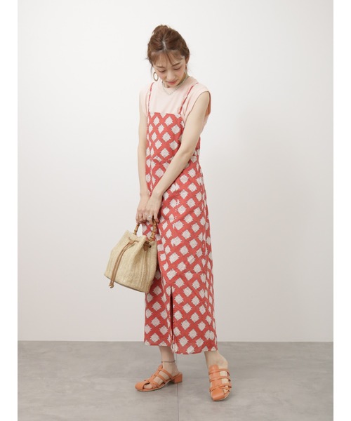 Lugnoncure（ルノンキュール）の「ノースリTシャツ（Tシャツ/カットソー・レディース・ピンク/オフホワイト/ブラック・F）」の9枚目の写真