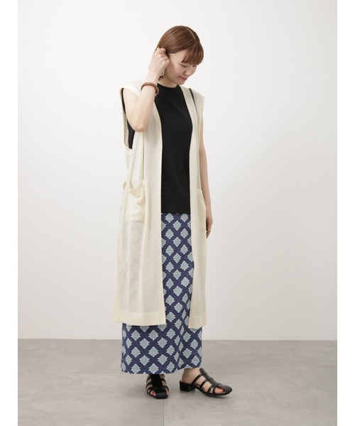 Lugnoncure（ルノンキュール）の「ノースリTシャツ（Tシャツ/カットソー・レディース・ピンク/オフホワイト/ブラック・F）」の14枚目の写真