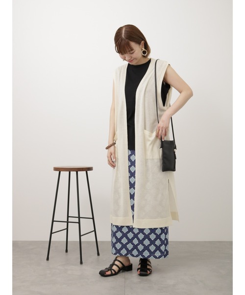 Lugnoncure（ルノンキュール）の「ノースリTシャツ（Tシャツ/カットソー・レディース・ピンク/オフホワイト/ブラック・F）」の15枚目の写真