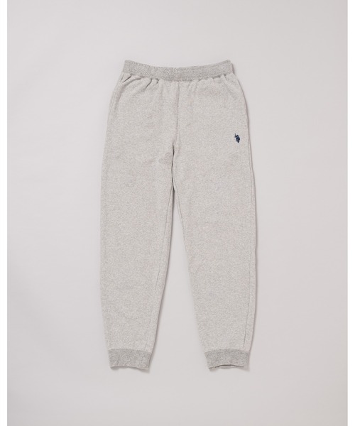 U.S. POLO ASSN.(ユーエスポロアッスン)の「日本製【U.S.POLO ASSN.】ユーエスポロ アッスン リサイクルコットン アズマ裏毛パンツ PLM23503(スウェットパンツ・メンズ・ネイビー/杢グレー/ダークグリーン・L/LL/M)」の2枚目の写真
