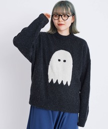 I am I in fact... | OBAKE インターシャニット(ニット/セーター)