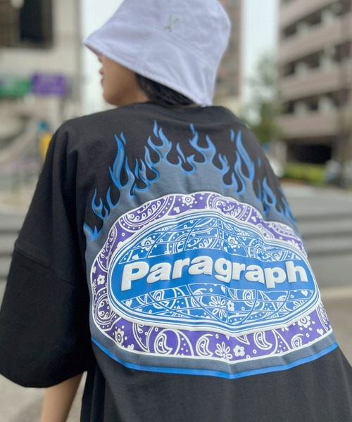 セール】Paragraph(パラグラフ)/Paisley Flame T-shirt