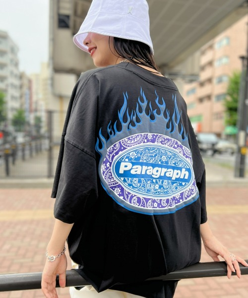 セール】Paragraph(パラグラフ)/Paisley Flame T-shirt