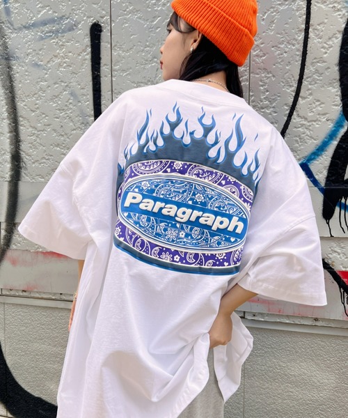 セール】Paragraph(パラグラフ)/Paisley Flame T-shirt