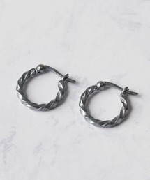 シルバー925　デザインピアス（両耳用） Amazon | [silver KYASYA]両耳用 シルバー925 シンプルフープ