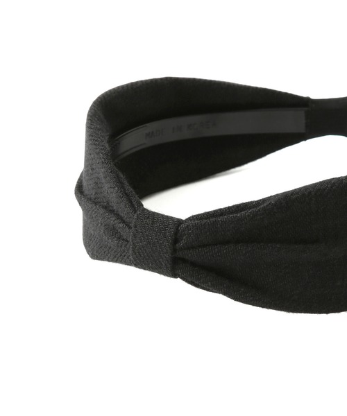 ROPE' PICNIC（ロペピクニック）の「綿麻リボンカチューシャ（カチューシャ・レディース・ブラック/ベージュ・FREE）」の6枚目の写真