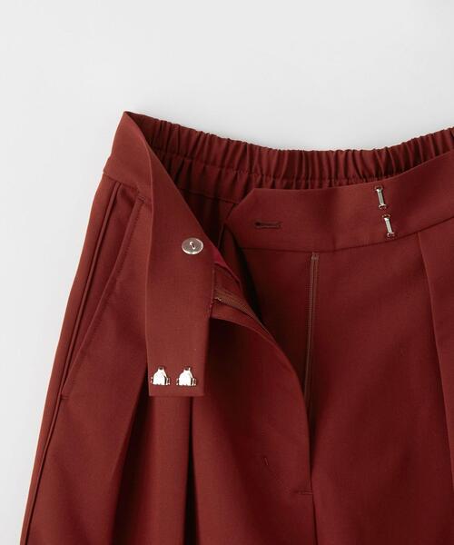 CITEN（シテン）の「＜CITEN＞2タック ワイド スラックス（スラックス・レディース・ブラック/レッド・XS/S/M）」の13枚目の写真