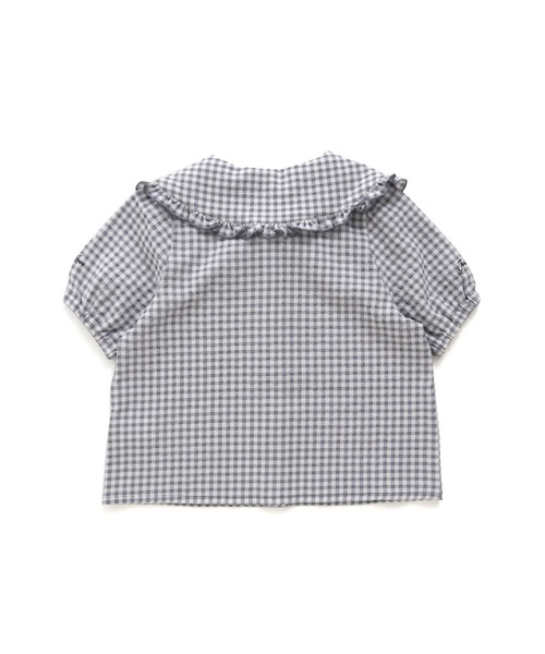 JENNI love（ジェニィラブ）の「ギンガムチェックビッグカラーブラウス（シャツ/ブラウス・キッズ・ラベンダー/グレー/グリーン・140cm/130cm/150cm/160cm）」の21枚目の写真