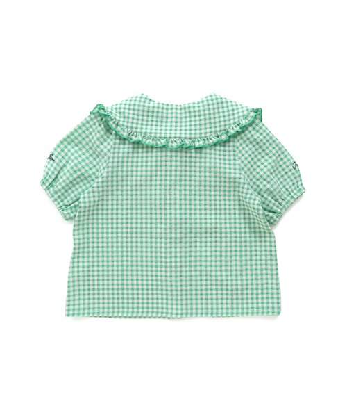 JENNI love（ジェニィラブ）の「ギンガムチェックビッグカラーブラウス（シャツ/ブラウス・キッズ・ラベンダー/グレー/グリーン・140cm/130cm/150cm/160cm）」の11枚目の写真