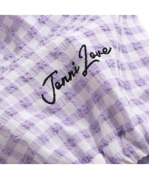 JENNI love（ジェニィラブ）の「ギンガムチェックビッグカラーブラウス（シャツ/ブラウス・キッズ・ラベンダー/グレー/グリーン・140cm/130cm/150cm/160cm）」の15枚目の写真