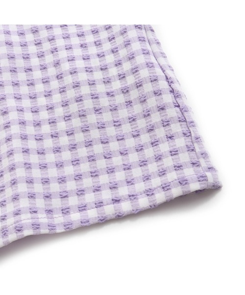 JENNI love（ジェニィラブ）の「ギンガムチェックビッグカラーブラウス（シャツ/ブラウス・キッズ・ラベンダー/グレー/グリーン・140cm/130cm/150cm/160cm）」の18枚目の写真