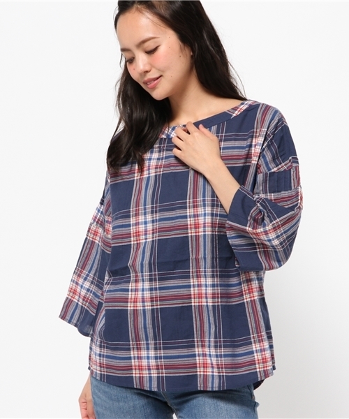 Kastane（カスタネ）の「【Kastane】チェックプルオーバーシャツ（シャツ/ブラウス・レディース・ブルー/イエロー・FREE）」の3枚目の写真