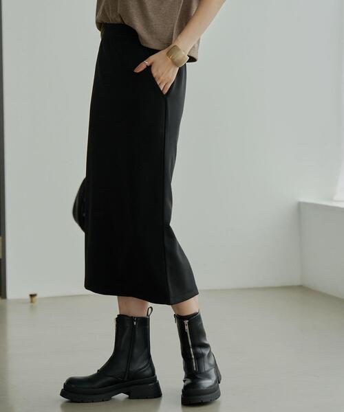 coen（コーエン）の「カルゼIラインスカート（スカート・レディース・モカ/ブラック・M/L）」の9枚目の写真