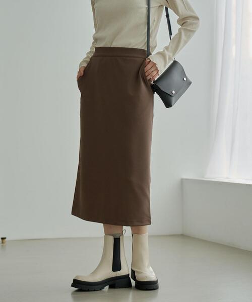 coen（コーエン）の「カルゼIラインスカート（スカート・レディース・モカ/ブラック・M/L）」の13枚目の写真