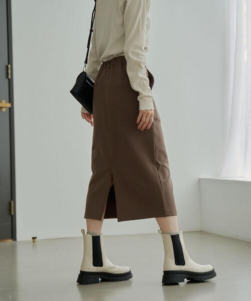 coen（コーエン）の「カルゼIラインスカート（スカート・レディース・モカ/ブラック・M/L）」の15枚目の写真