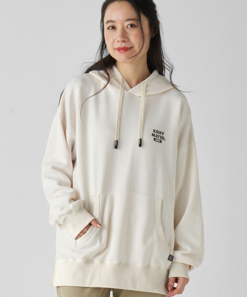 KRIFF MAYER Lady's Collection(クリフメイヤーレディースコレクション)の「キャンプラビット裏起毛ゆるPK(パーカー・レディース・チャコール/カラフル/ナチュラル/オレンジ/グレー・LARGE/MEDIUM)」の11枚目の写真