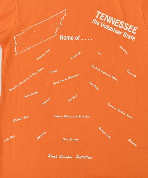 VINTAGE(ヴィンテージ)の「【ヴィンテージ古着】90's ヴィンテージプリントTシャツ USA製 TENNESSEE the Volunteer State(Tシャツ/カットソー・メンズ・オレンジ・MEDIUM)」の3枚目の写真