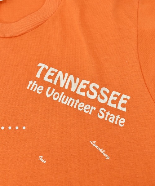 VINTAGE(ヴィンテージ)の「【ヴィンテージ古着】90's ヴィンテージプリントTシャツ USA製 TENNESSEE the Volunteer State(Tシャツ/カットソー・メンズ・オレンジ・MEDIUM)」の4枚目の写真