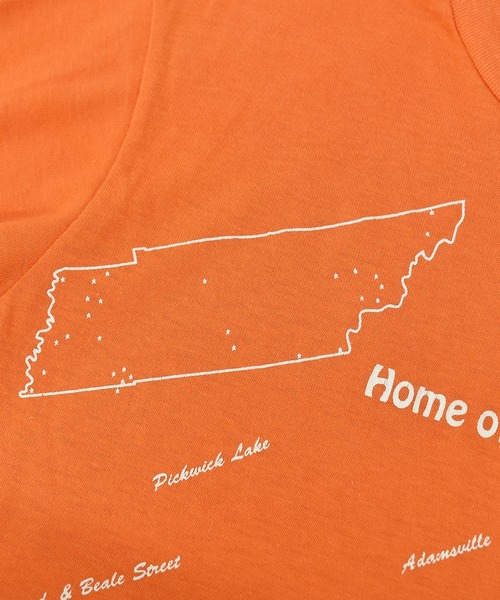 VINTAGE(ヴィンテージ)の「【ヴィンテージ古着】90's ヴィンテージプリントTシャツ USA製 TENNESSEE the Volunteer State(Tシャツ/カットソー・メンズ・オレンジ・MEDIUM)」の5枚目の写真