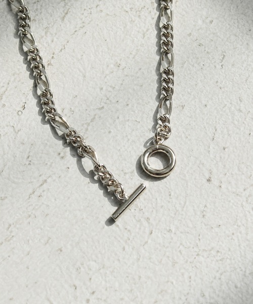 MADE IN JAPAN】T字バーチェーンシルバーネックレス（ネックレス