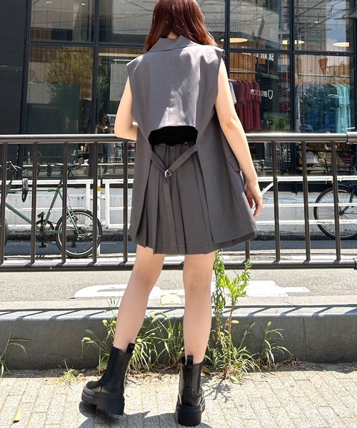 INGNI（イング）の「Backオープンベスト(セットアップ対応)（ベスト・レディース・ブラック/グレー/ブラウン系その他2・M）」の16枚目の写真