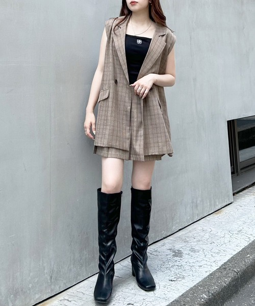 INGNI（イング）の「Backオープンベスト(セットアップ対応)（ベスト・レディース・ブラック/グレー/ブラウン系その他2・M）」の20枚目の写真