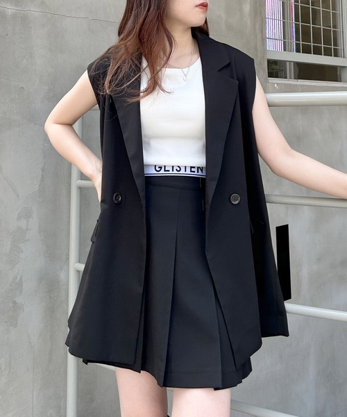 INGNI（イング）の「Backオープンベスト(セットアップ対応)（ベスト・レディース・ブラック/グレー/ブラウン系その他2・M）」の4枚目の写真